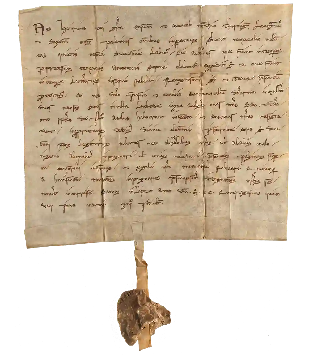 Tafel 8: Markgraf Heinrich von Meißen für das Kloster Mühlberg, 1255 März 8 (Nr. 122)